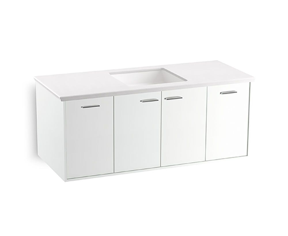 Vanity Jute Para Cuarto De Ba&ntilde;o Blanco,,hi-res image number null