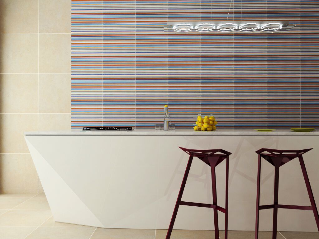 Cocina Aquarelle Azul, Gris y Multicolor,,hi-res image number null