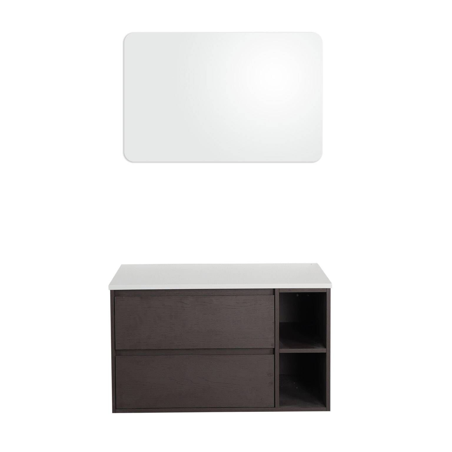 Vanity Mosela 84 X 48 X 49 Cm Color Caf&eacute; Oscuro,,hi-res image number null