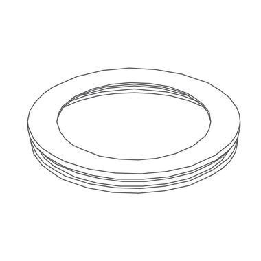Aro Siena Decorativo De Laton Solido Para Llave Monomando Siena Cromo Pulido