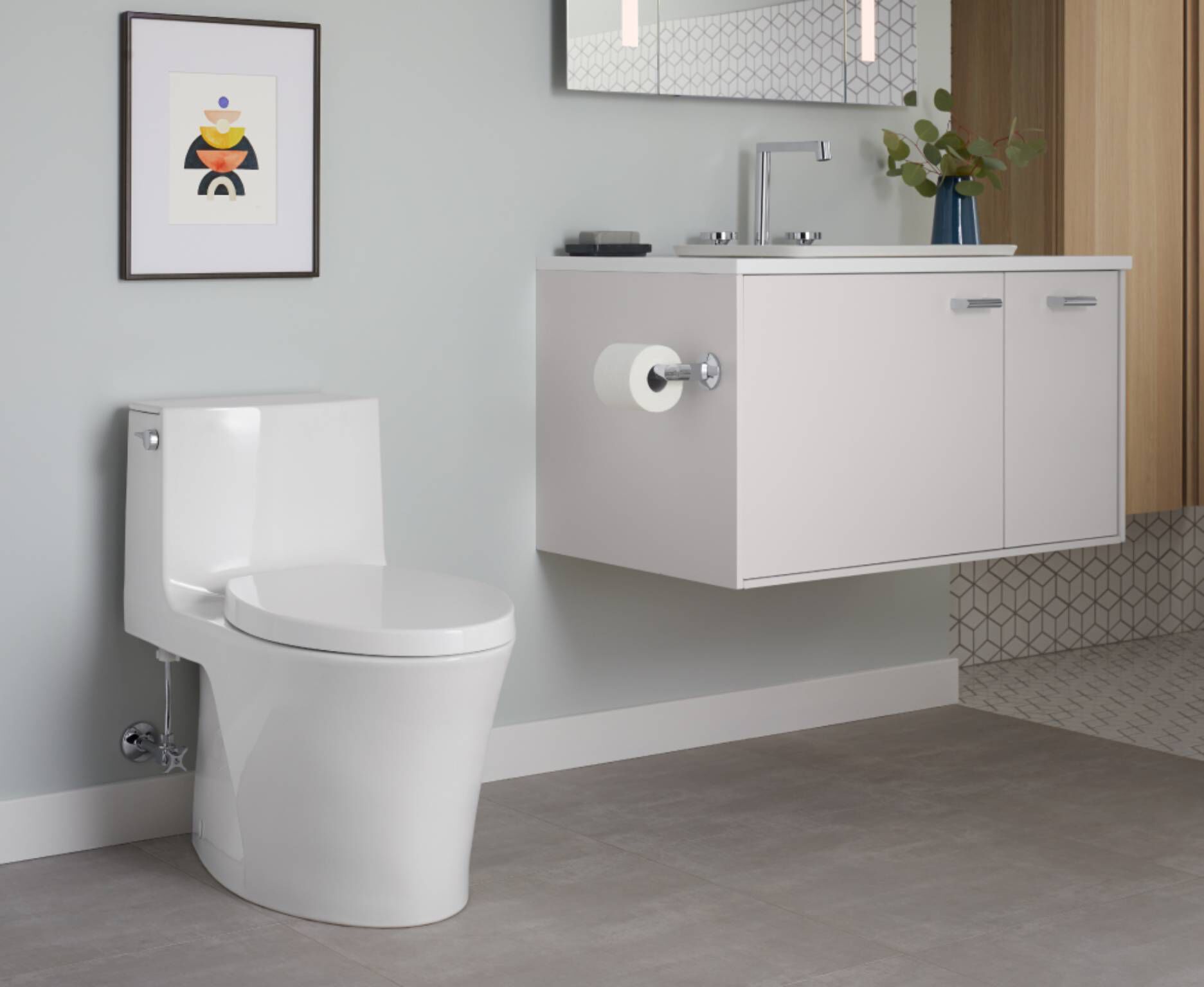 Sanitario De Una Pieza Con Descarga Doble L&iacute;nea Veil,,hi-res image number null