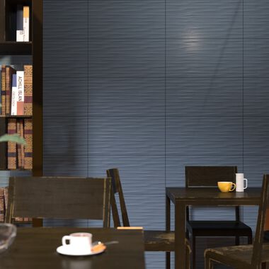 Uso Comercial 3D Wall Azul