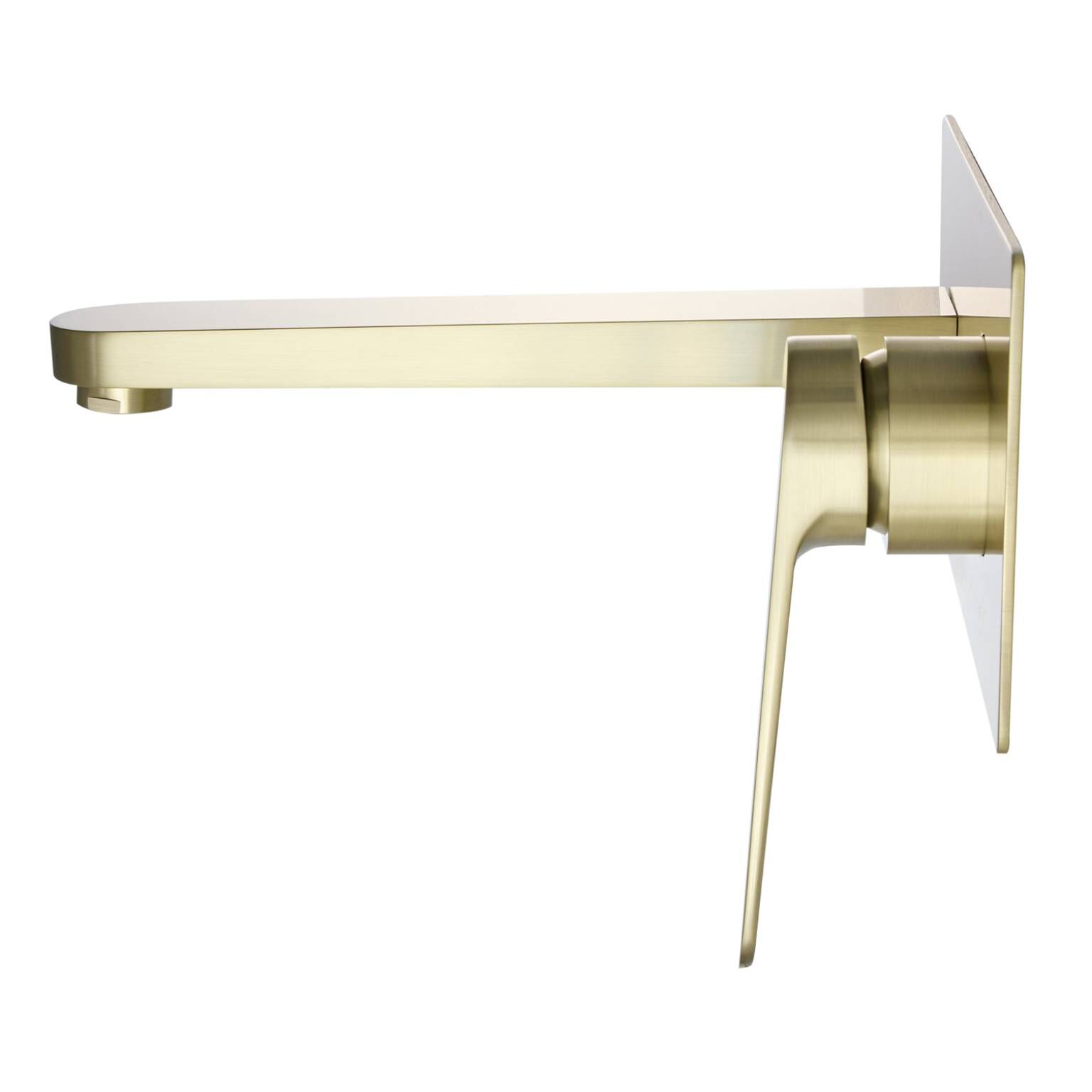 Llave De Muro Para Lavabo L&iacute;nea Praga En Dorado Satinado,,hi-res image number null