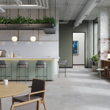Uso Comercial Essence Blanco, Gris y Verde