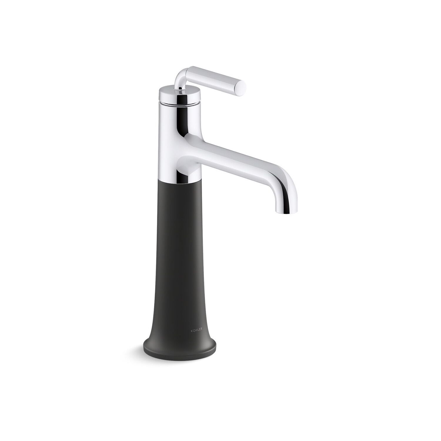 Llave Tone Monomando Alta Para Lavabo En Cromo Pulido Con Negro Mate,,hi-res image number null