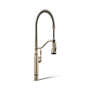 Llave de cocina Tournant retr&aacute;ctil de tres funciones en acero inoxidable