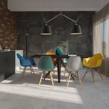 Comedor Tundra Gris con Rojo