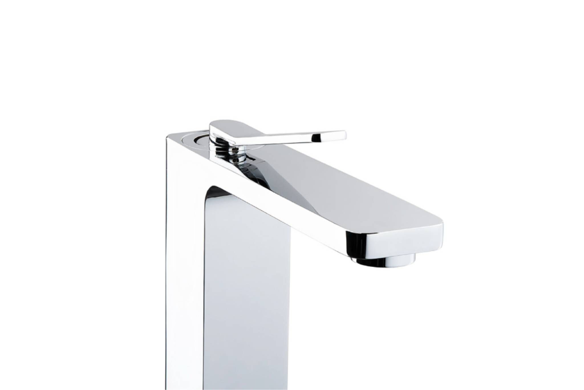 Llave Monomando Alta Para Lavabo L&iacute;nea Siena En Cromo Blanco,,hi-res image number null