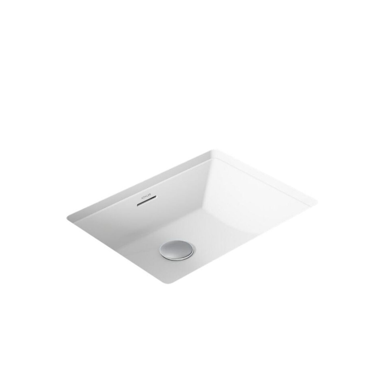 Lavabo Brazn Bajocubierta Rectangular En Blanco,,hi-res image number null