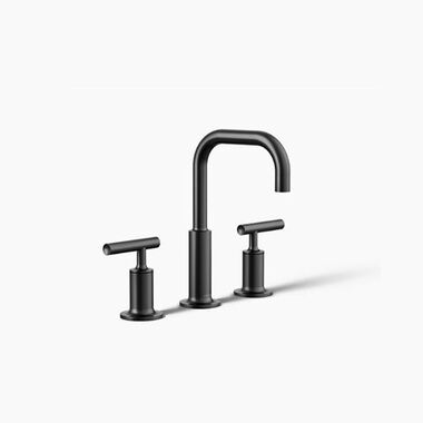 Llave Duomando Para Lavabo Purist Negra