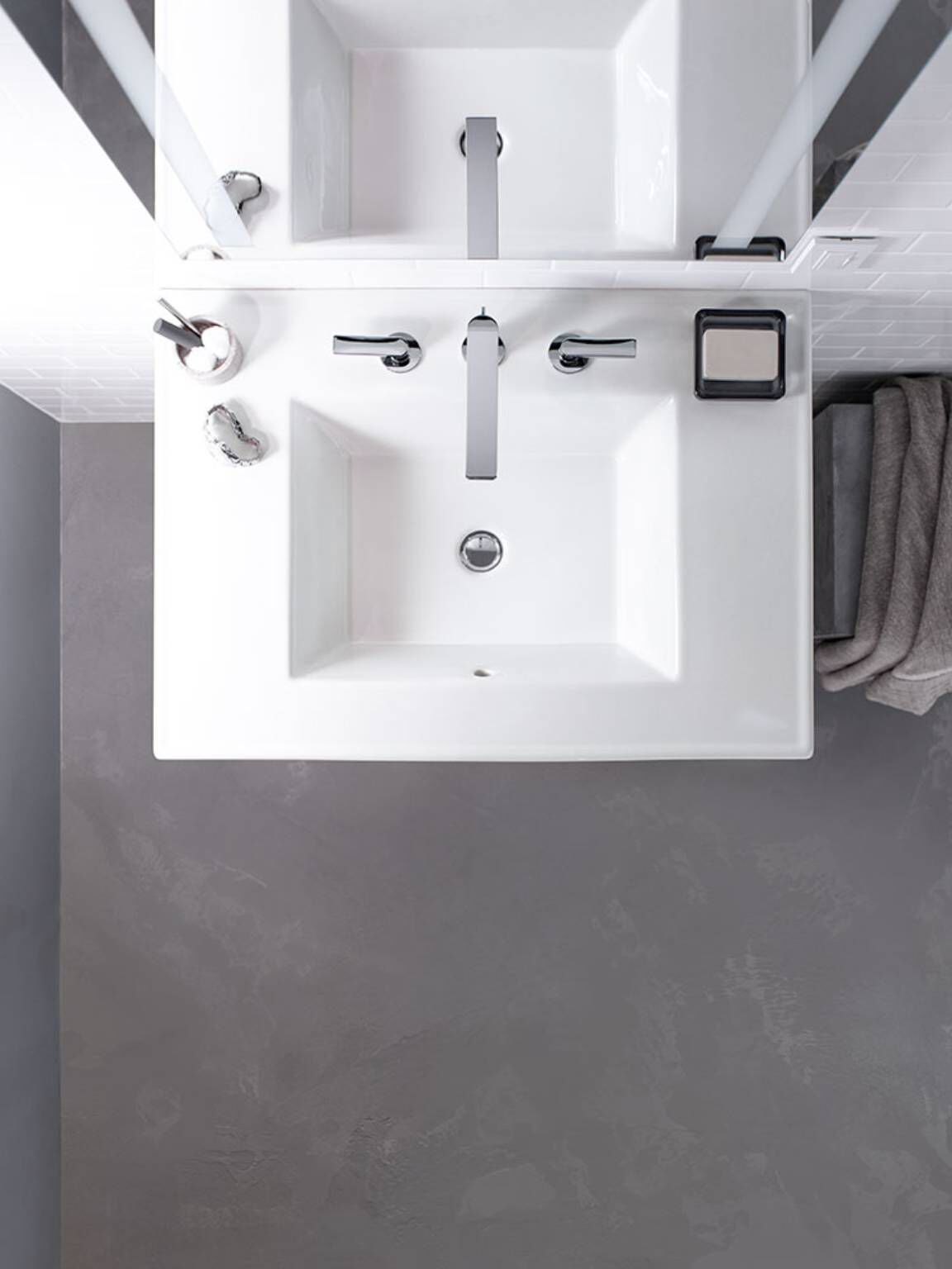 Llave De Muro Manerales De Palanca L&iacute;nea Composed En Cromo Pulido,,hi-res image number null