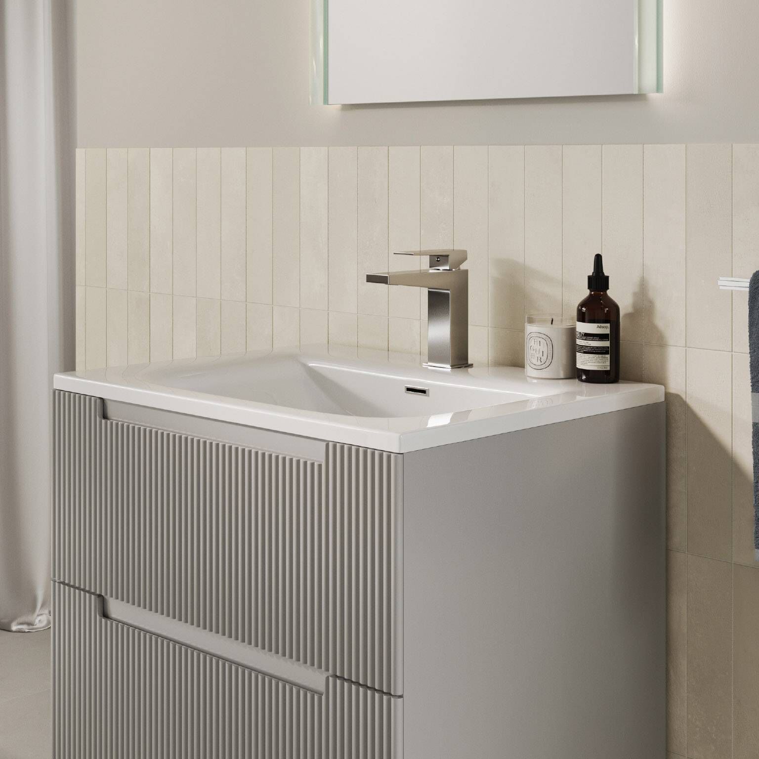 Vanity Velmar 60 X 48 X 48 Cm Color Gris Claro,,hi-res image number null