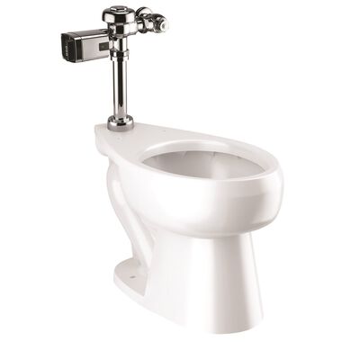 Sanitario Institucional Eco Combo 6 Taza Altura Extra Confortable Con Flux&oacute;metro Electr&oacute;nico 4.8 Lts