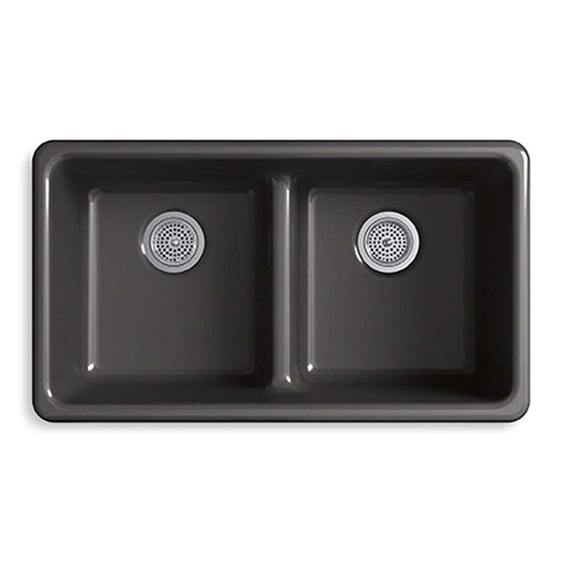 Tarja de dos tinas l&iacute;nea Iron/Tones en negro,,hi-res image number null