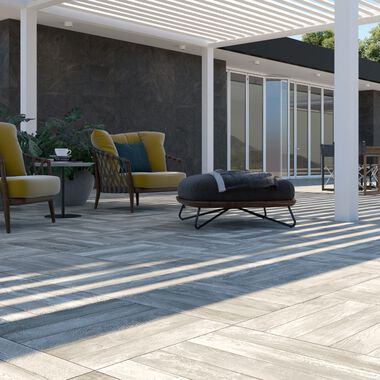 Exterior Acadia Caf&eacute; con Gris