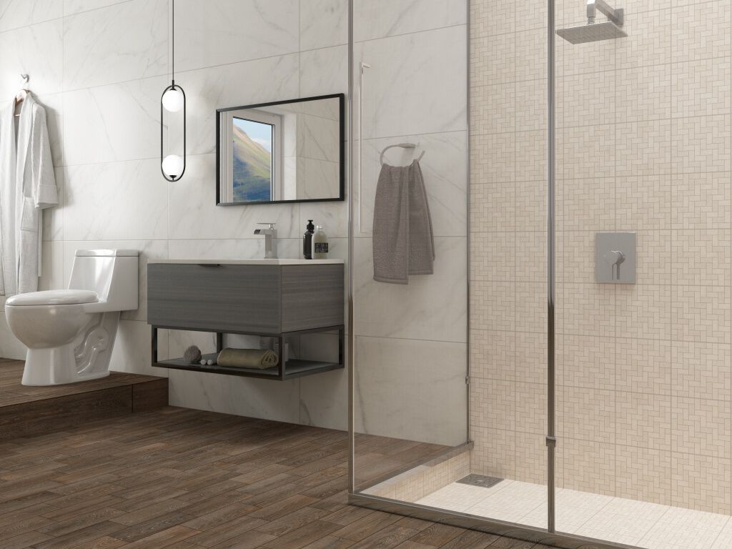 Ba&ntilde;o Valparaiso Beige, Blanco y Caf&eacute;,,hi-res