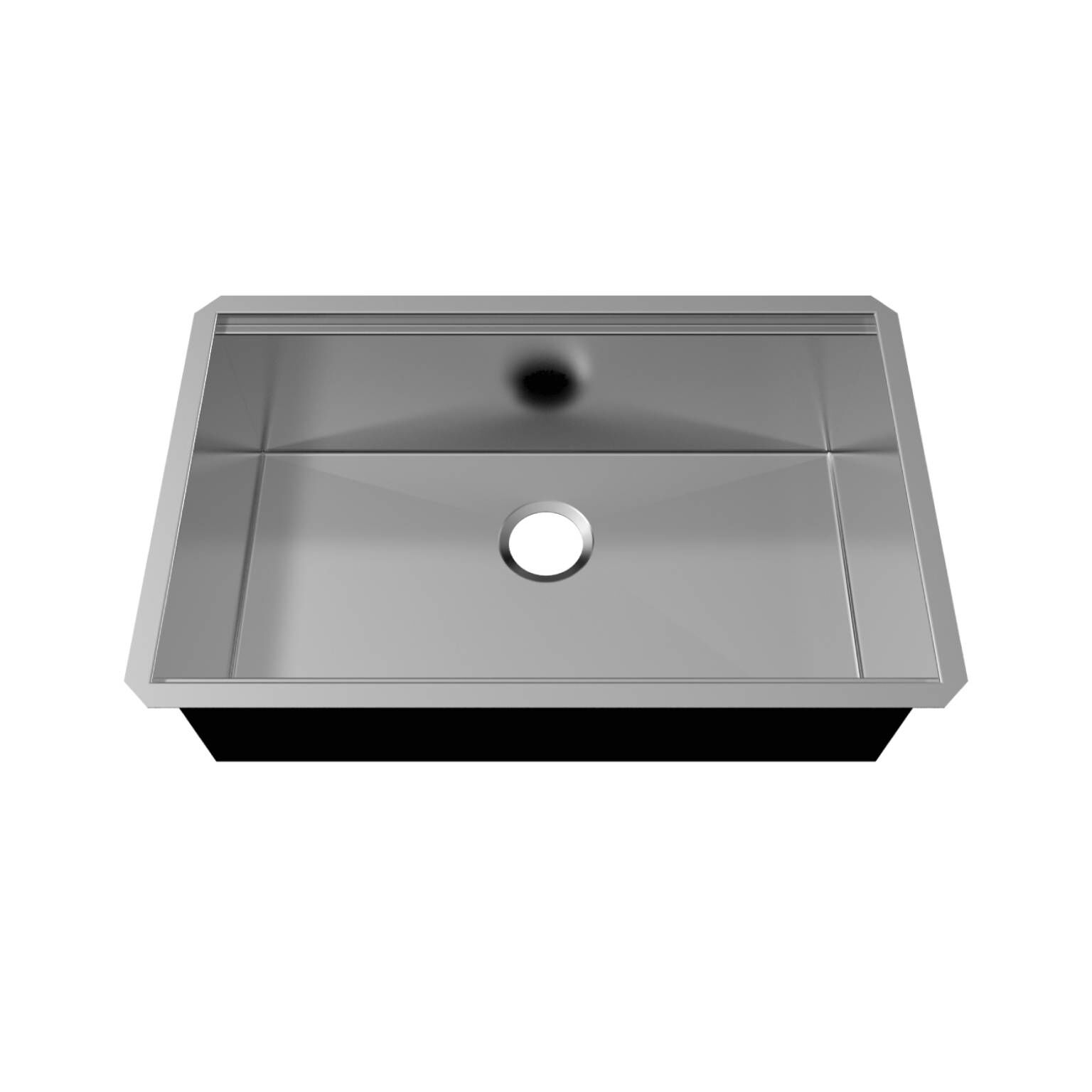 Tarja de una tina bajocubierta l&iacute;nea Lazio Pro en acero inoxidable,,hi-res image number null