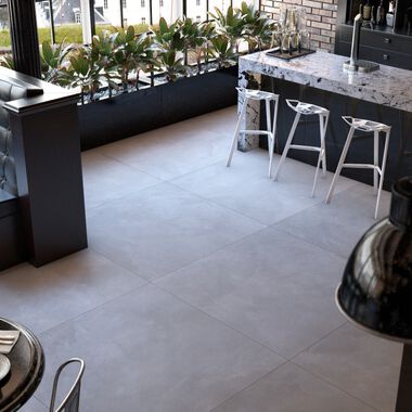 Uso Comercial Marble Slab Gris con Negro