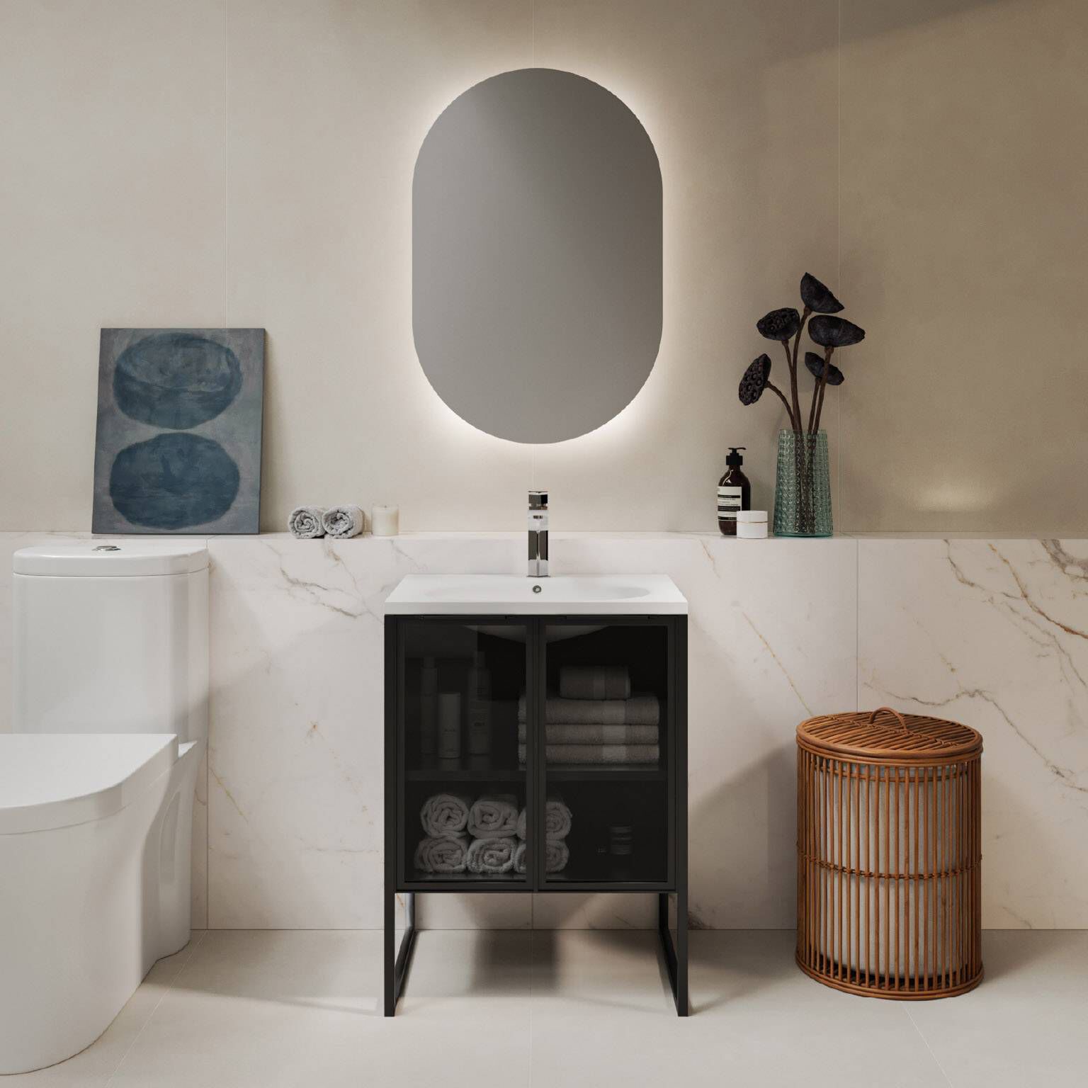 Vanity Vitoria 82 X 48 X 60 Color Cm Caf&eacute; Oscuro,,hi-res image number null