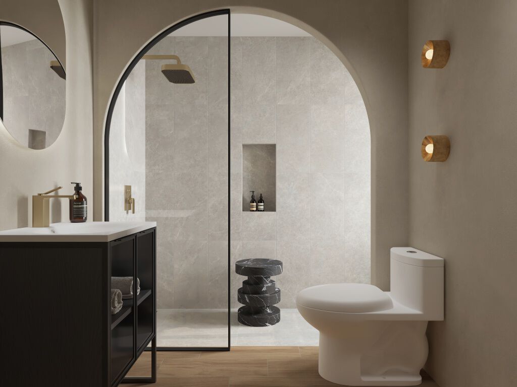 Conjunto Meissen De Regadera Monomando Dorado Satinado,,hi-res image number null