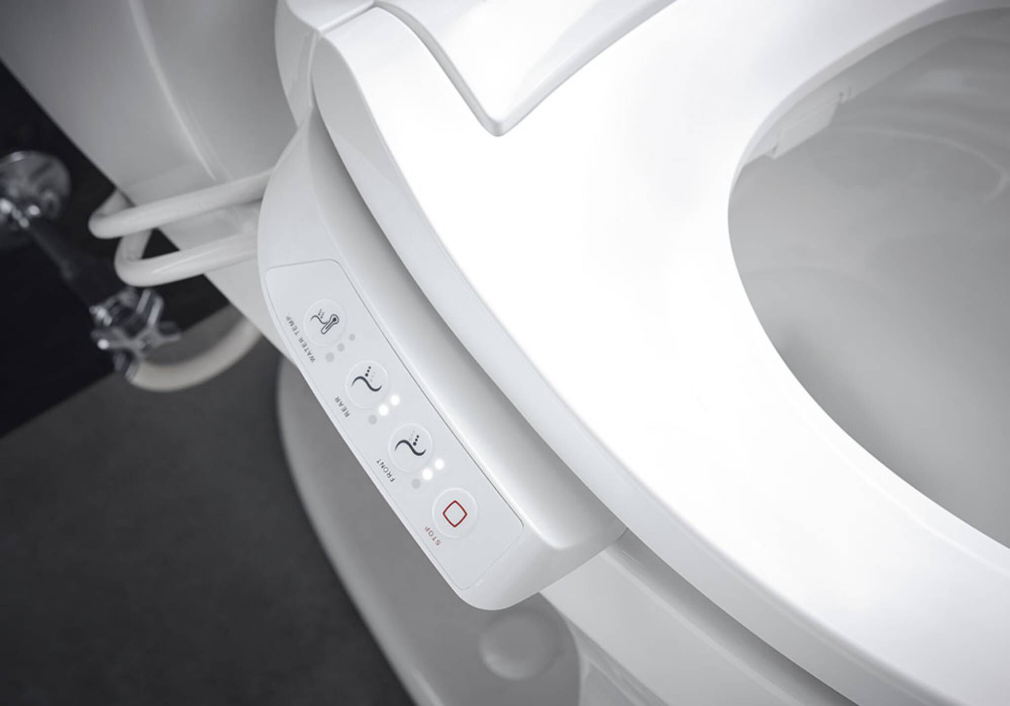 Asiento Alargado Con Bidet Purewash En Blanco,,hi-res image number null