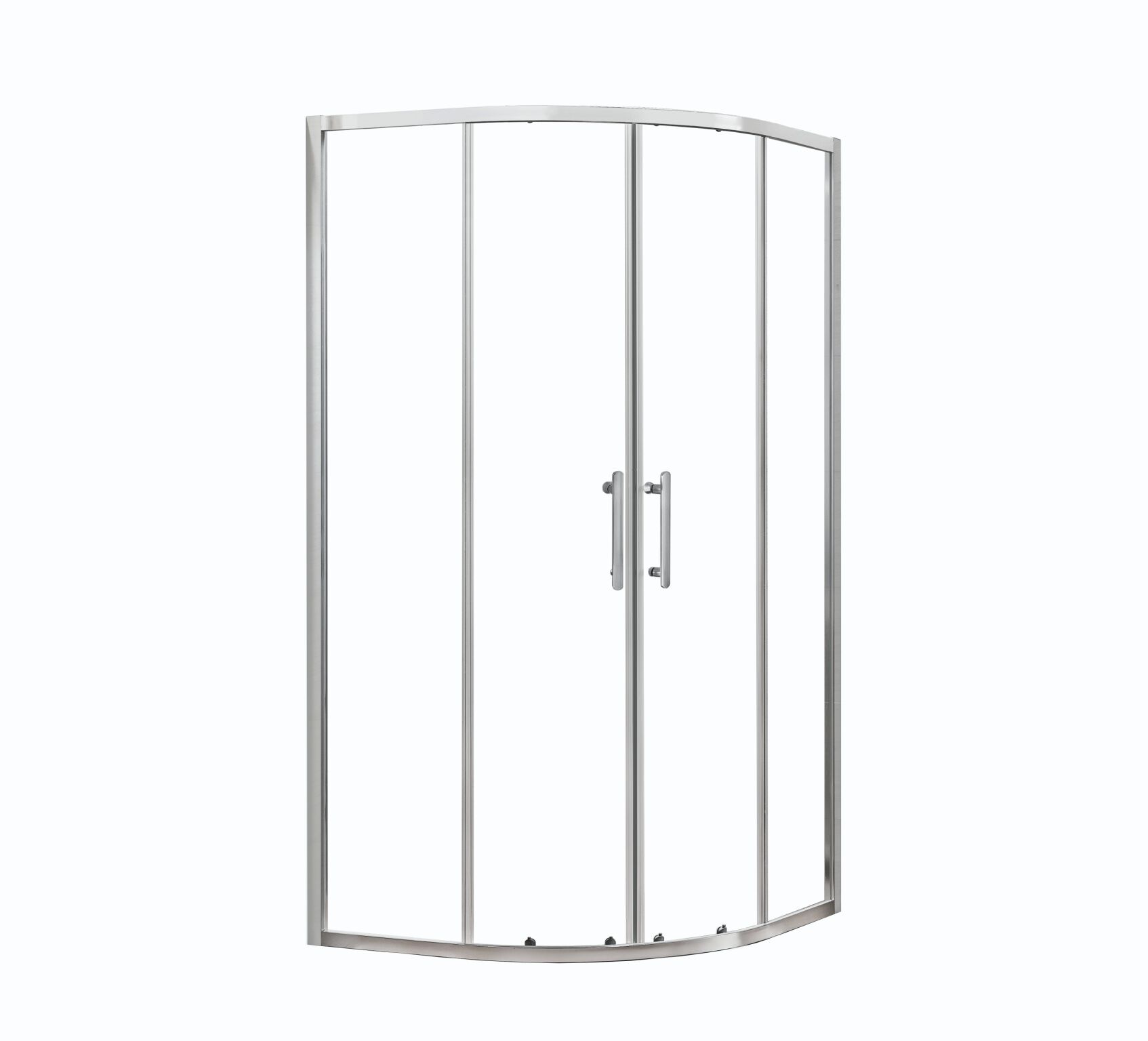 Cancel Esquinado De Vidrio Templado 88 X 190 Cm Para Regadera L&iacute;nea Verona Pro En Acero Inoxidable,,hi-res image number null