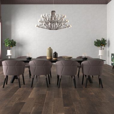 Comedor Emboss Blanco con Caf&eacute;
