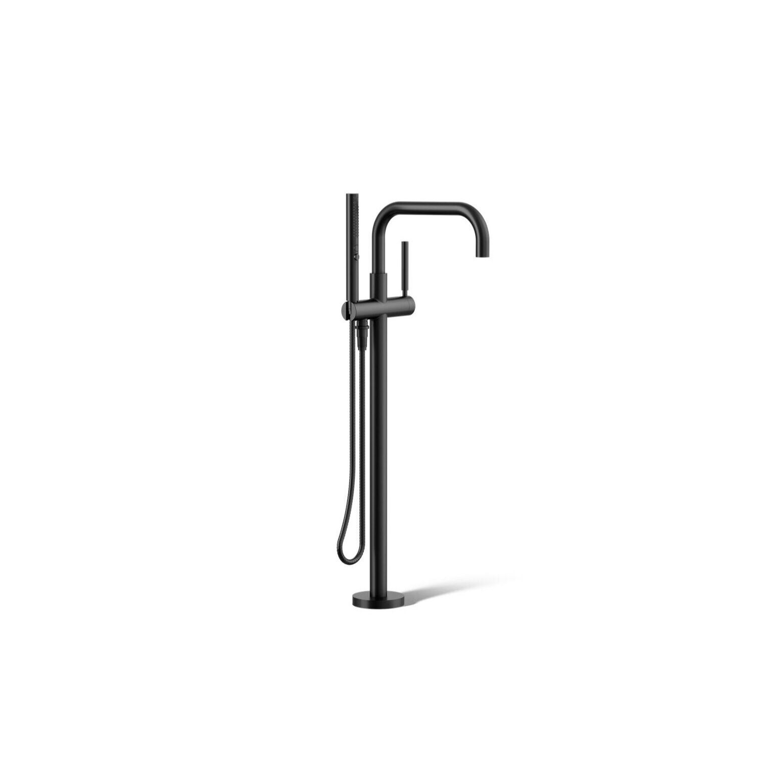 Llave De Piso Para Tina L&iacute;nea Purist En Negro Mate,,hi-res image number null