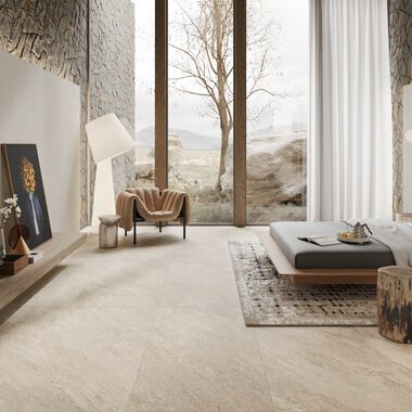 Rec&aacute;mara Quartzite Beige con Gris