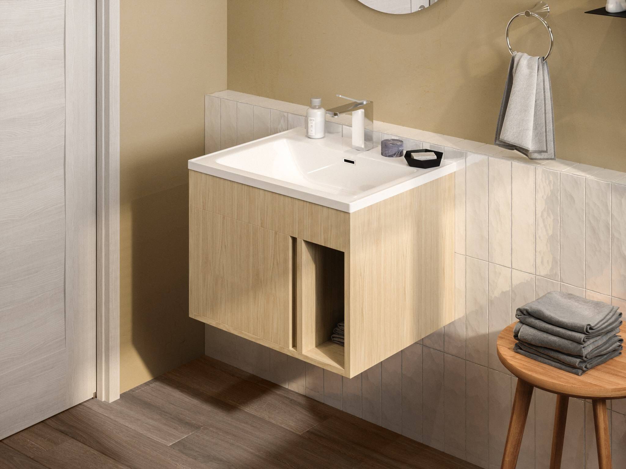 Vanity Tur&iacute;n De 60 X 48 X 50.5 Cm Color Beige,,hi-res image number null