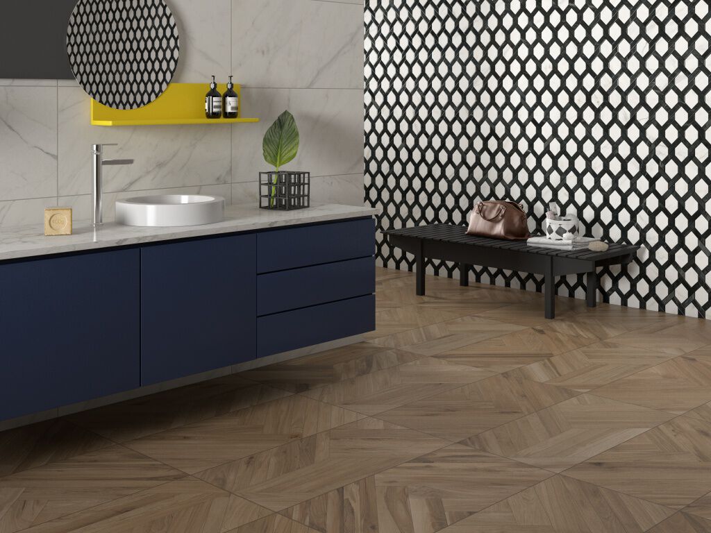 Ba&ntilde;o Folkwood Blanco con Caf&eacute;,,hi-res