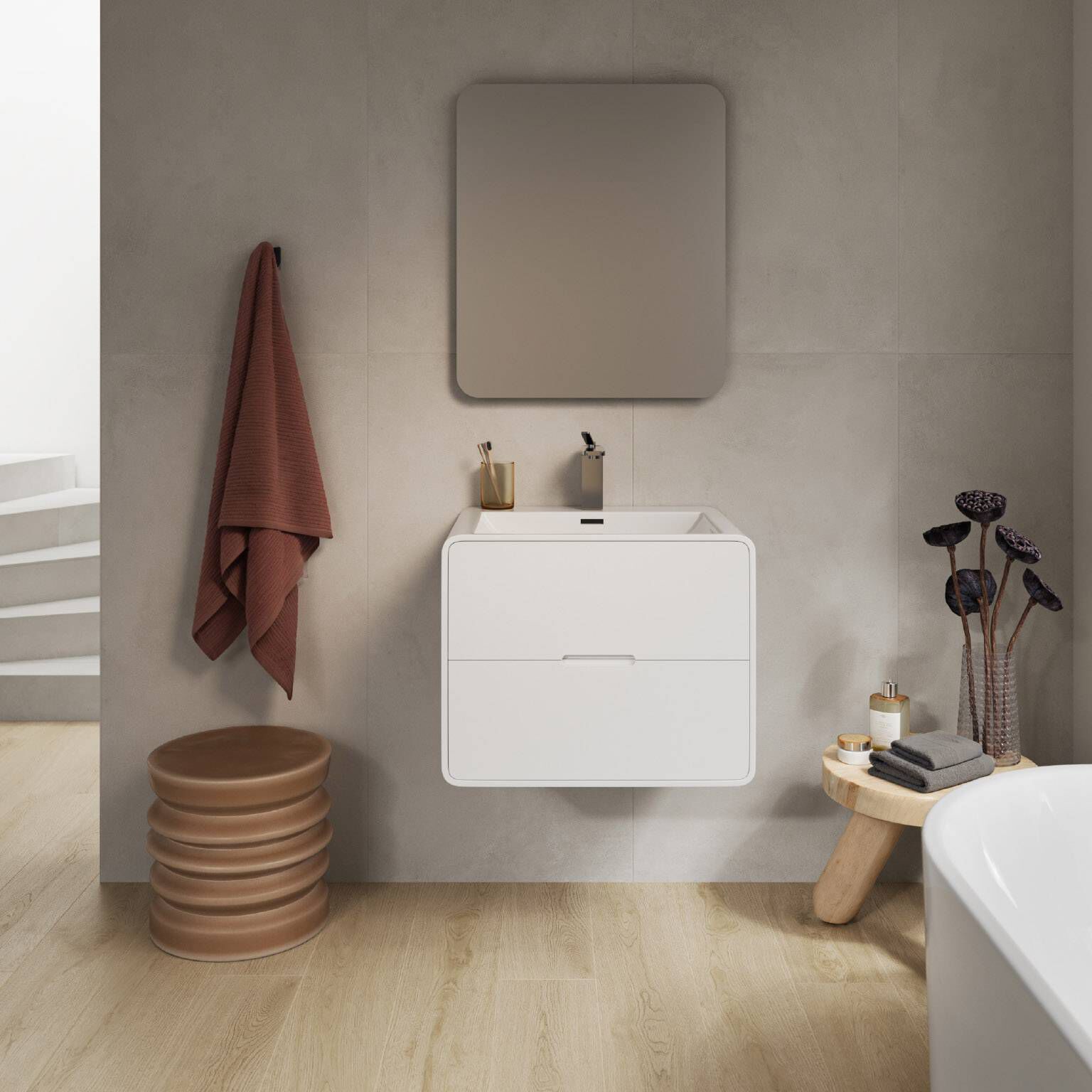 Vanity Atenas Pro 60 X 48 X 45 Cm Color Blanco,,hi-res image number null