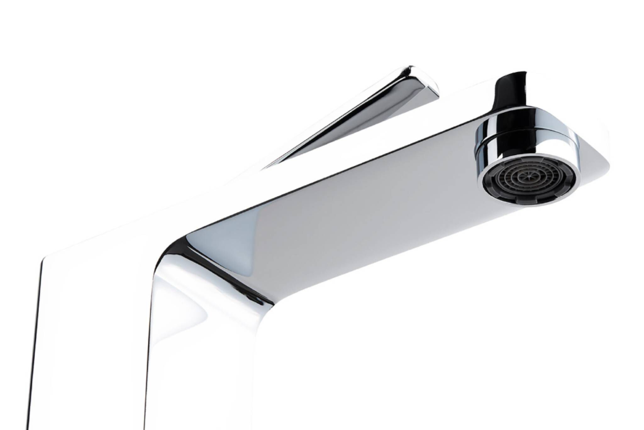 Llave Monomando Alta Para Lavabo L&iacute;nea Siena En Cromo Blanco,,hi-res image number null