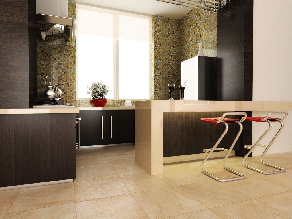 Cocina Interglass Murano Amarillo con Beige,,hi-res