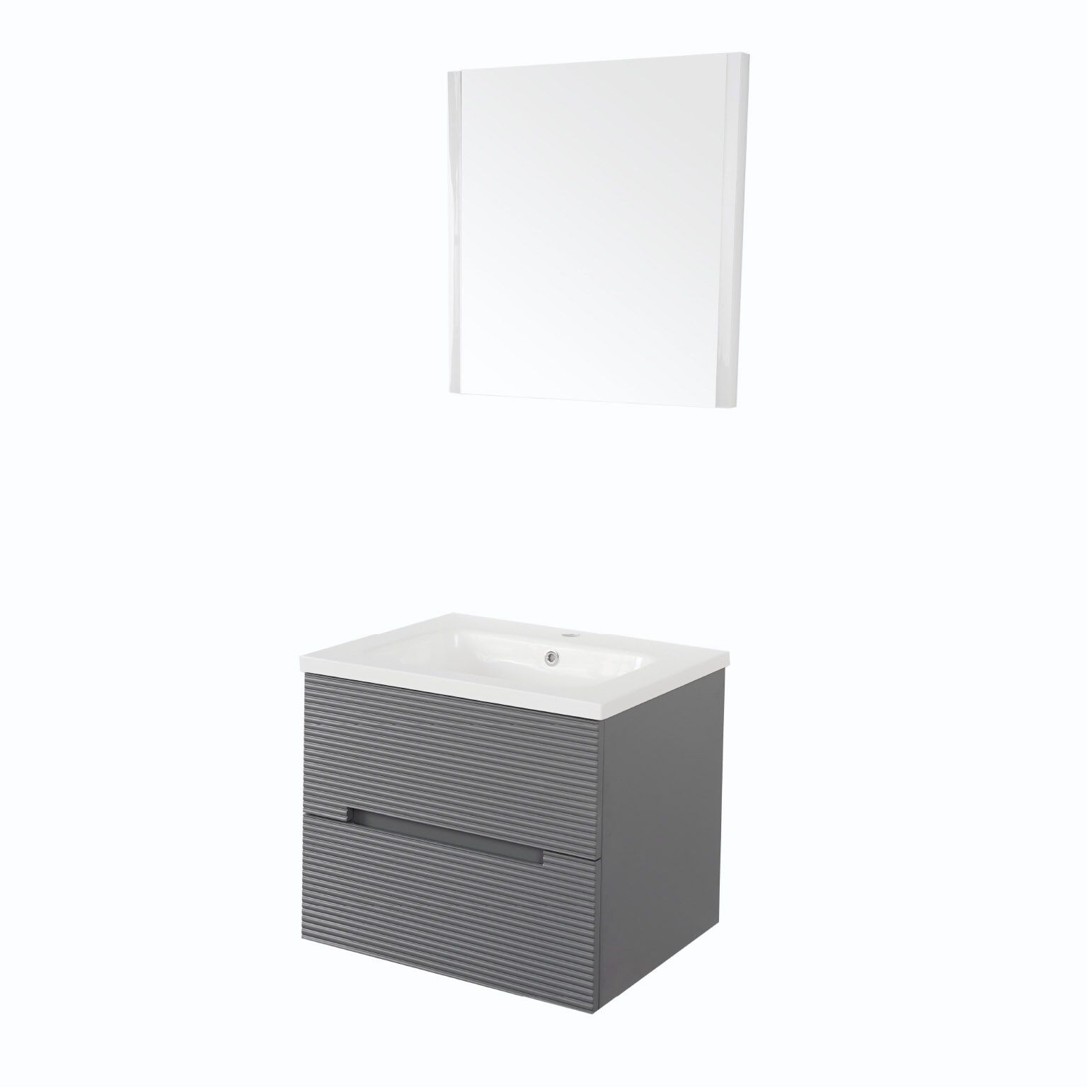 Vanity Lutecia 60 X 48 X 48 Cm Color Gris Oxford,,hi-res image number null