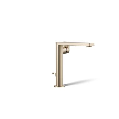 Llave Composed Monomando Alta En Bronce Cepillado