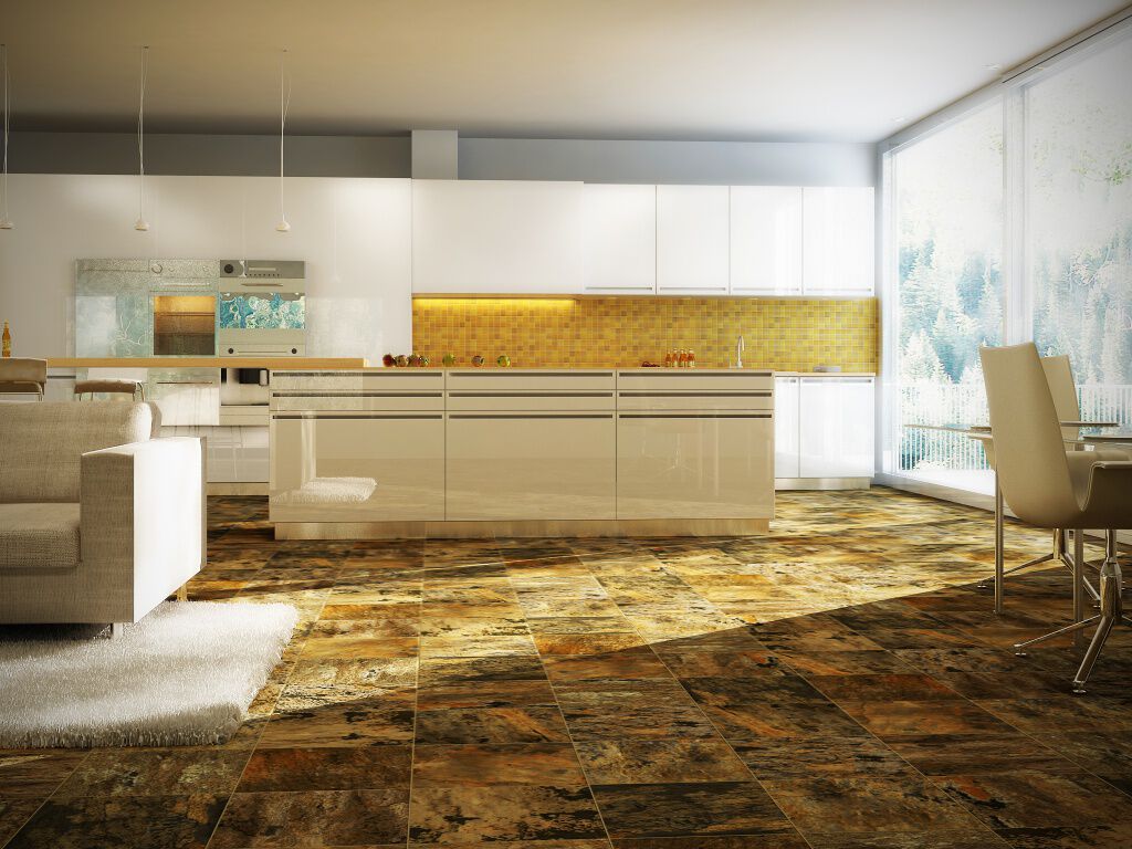 Cocina Interglass Amarillo con Caf&eacute;,,hi-res