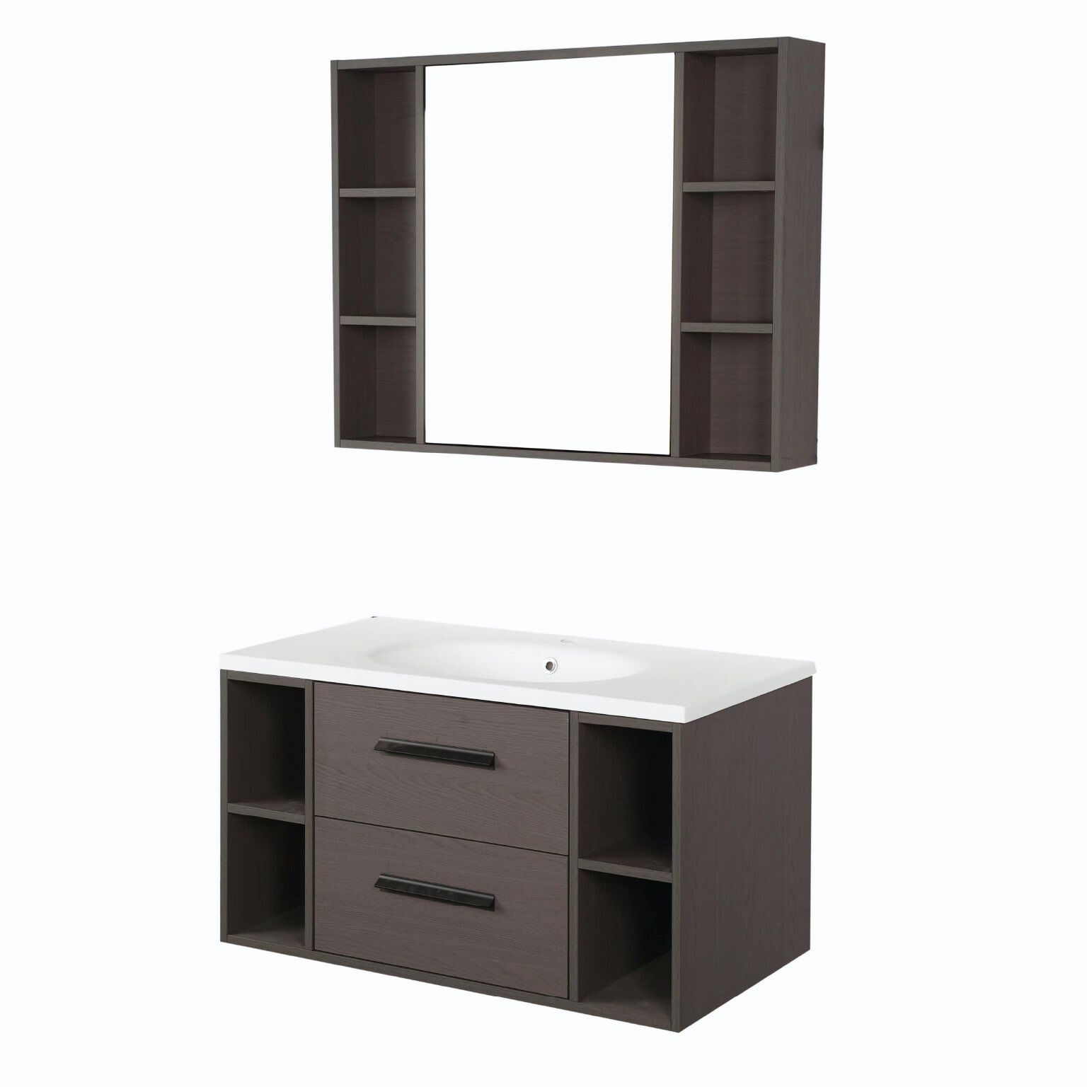 Vanity Constanza 90 X 48 X 49 Cm Color Coffee Quartz,,hi-res image number null