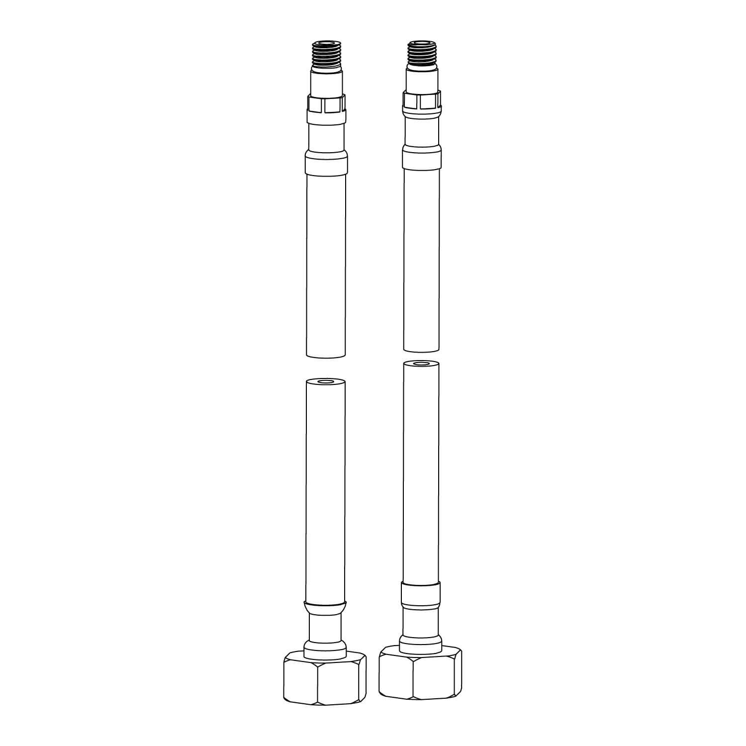 Manguera Flexible Universal De Agua Fria Y Caliente Para Llaves Berna Y Paris Unico,,hi-res image number null