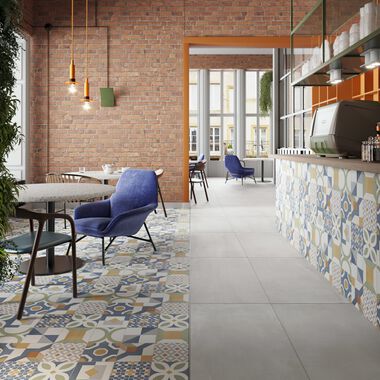 Uso Comercial Bloom Gris con Multicolor