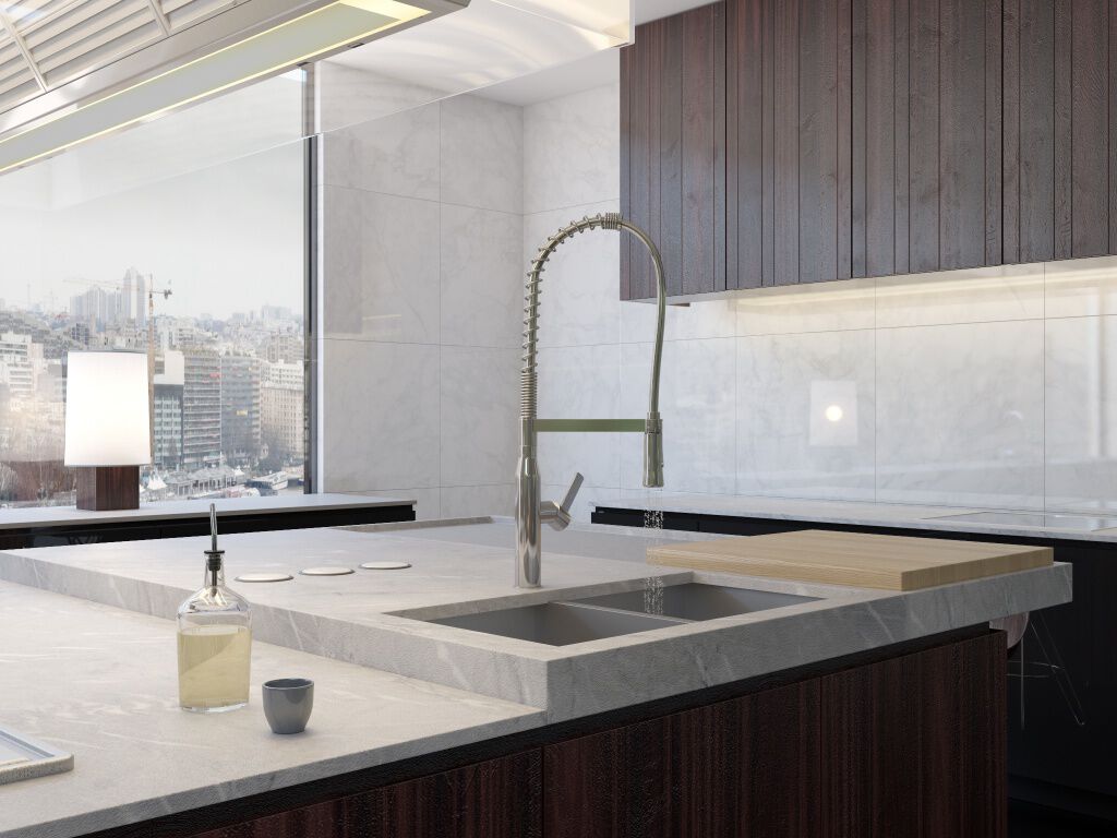 Cocina Aura Rectificado Blanco,,hi-res