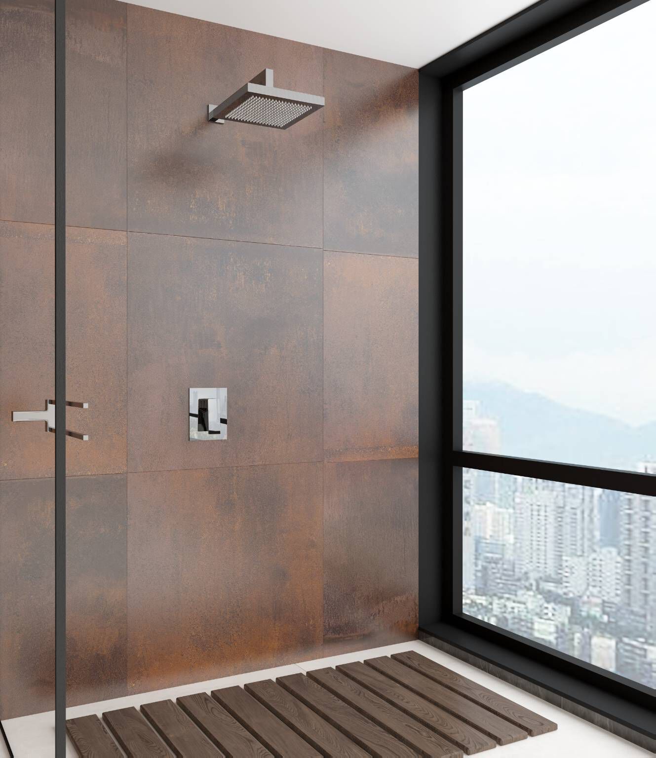 Conjunto De Regadera L&iacute;nea Dessau En Titanio Mate,,hi-res image number null