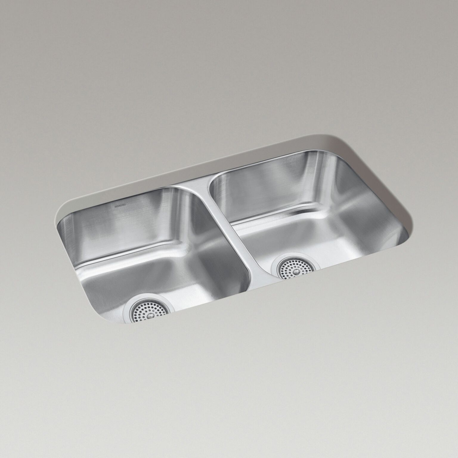 Tarja de dos tinas bajocubierta l&iacute;nea Mcallister en acero inoxidable,,hi-res image number null