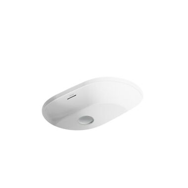 Lavabo Brazn Bajocubierta Ovalado En Blanco