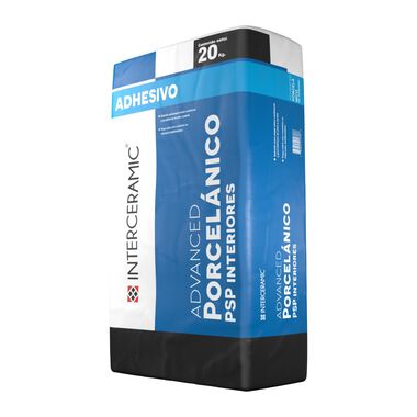 Adhesivo Advanced Porcel&aacute;nico PSP Interiores saco 20 Kg