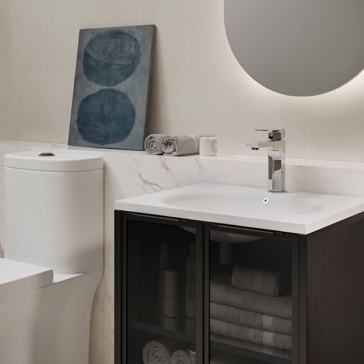 Vanity Vitoria 82 X 48 X 60 Color Cm Caf&eacute; Oscuro,,hi-res image number null