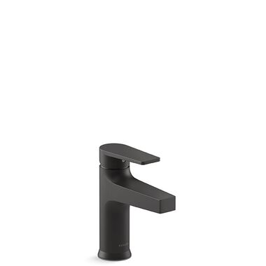 Llave monomando baja para lavabo l&iacute;nea Taut en negro mate