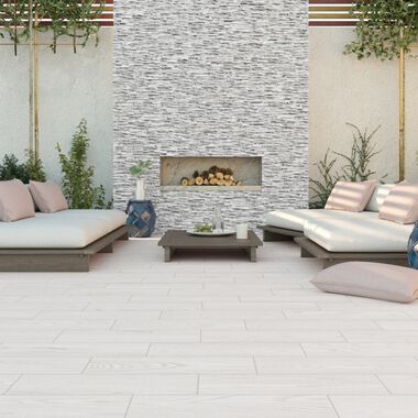 Exterior Tibet Blanco con Gris