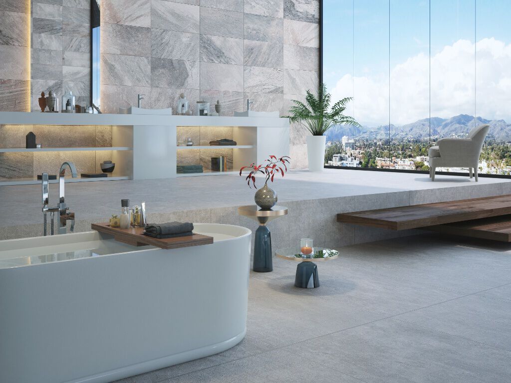 Ba&ntilde;o Boulevard Blanco con Gris,,hi-res