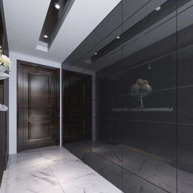 Área Común Marble Collection Blanco con Negro